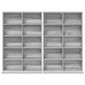 vidaXL CD Skrinka 2 ks Sivý Sonoma 65 x 23,5 x 97,5 cm
