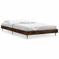 vidaXL Posteľný rám bez matraca dymový dub 90x190 cm kompozitné drevo