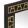 vidaXL Zrkadlo do kúpeľne 50x70x2,5 cm masívny mangovník a sklo