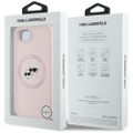 Karl Lagerfeld HC MagSafe Silicone Double Heads puzdro pre iPhone 16e Ružová