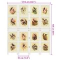 vidaXL Romdivider Panel Biela 141,5 x 165 cm MDF
