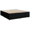 vidaXL Posteľ boxspring s matracom Čierna 200 x 200 cm Látka