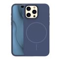 Puzdro Silicone Thin Mag pre iPhone 15 Pro 6,1" tmavomodré