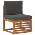 vidaXL Záhradná súprava gaučov 9 ks Prírodná a antracitová