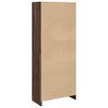 vidaXL Knižnica hnedý dub 57x28,5x141 cm kompozitné drevo