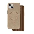 Obal Glitter Thin Mag pre iPhone 13 6,1" hnedý