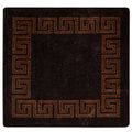 vidaXL Behúň MARSA Čierna 100 x 100 cm Polyester a PVC