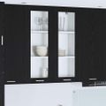 vidaXL Závesná skrinka Čierny dub 80 x 31 x 100 cm Kompozitné drevo