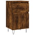 vidaXL Komody 2 ks dymový dub 40x35x70 cm kompozitné drevo