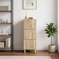 vidaXL Zásuvkový kabinet Dub sonoma 33 x 34,5 x 90 cm Kompozitné drevo