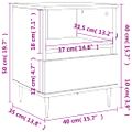 vidaXL Nočné stolíky 2 ks betónové sivé 40x35x50 cm kompozitné drevo