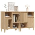 vidaXL Komody 2 ks dub sonoma 60x35x70 cm kompozitné drevo
