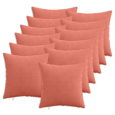 vidaXL Poťah na podložku 12 pcs HEERLEN Červenooranžová 40 x 40 cm