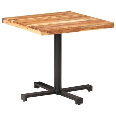 vidaXL Bistro stolík štvorcový 80x80x75 cm akáciový masív