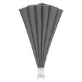 vidaXL Záclona na balkónové súkromie Ø 400 cm Polyester Svetlosivá