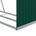 vidaXL Držiak na polená zelený 120x45x210 cm pozinkovaná oceľ