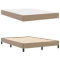 vidaXL Rám postele s matracmi Kapučínová 140 x 190 cm látka
