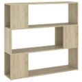vidaXL Knižnica/deliaca stena dub sonoma 100x24x94 cm
