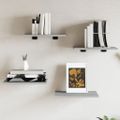 vidaXL Nástenné police 4 ks sivé sonoma 40x30x1,5 cm kompozitné drevo