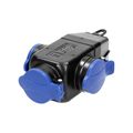 Zásuvka ORNO OR-AE-1346 na kabel trojitá, IP44, čierna