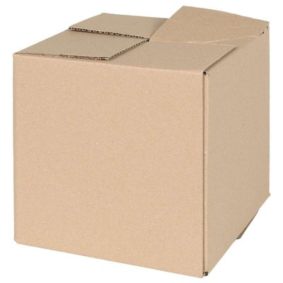 vidaXL Skladací box s úložiskom 50 pcs Prírodná 20 x 20 x 20 cm Kartón