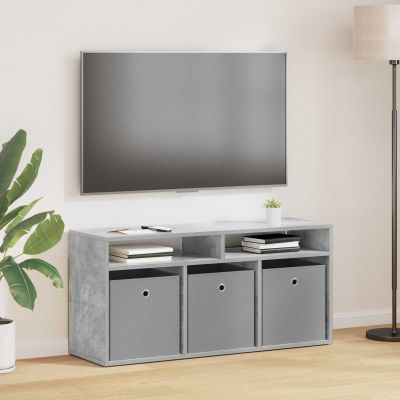 vidaXL Nízka skriňa so zásuvkou Betónová šedá 102 x 32 x 48,5 cm