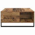 vidaXL Konferenčný stolík Staré drevo 80 x 80 x 36,5 cm