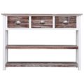 vidaXL Komoda starožitná hnedá 108x30x76 cm masívne drevo paulownia
