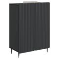 vidaXL Servírovacia skriňa Čierna 66 x 34,5 x 92 cm Kompozitné drevo