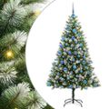 vidaXL Umelý vianočný stromček s umelým snehom 300 LED Teplá biela