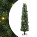 vidaXL Umelý vianočný stromček Zelená 240 cm PVC, oceľ a plast