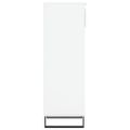 vidaXL Botník biely 40x36x105 cm spracované drevo