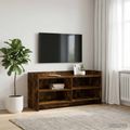 vidaXL TV skrinka 100 x 33 x 47 cm Dymový dub Kompozitné drevo