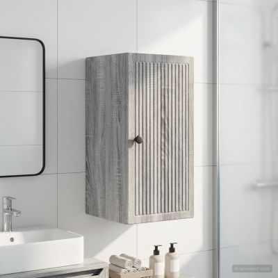 vidaXL Kúpeľňová nástenná skriňa EDE Sivý Sonoma 30 x 31 x 59 cm