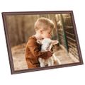 vidaXL Fotorámiky na stôl, koláž 3 ks, hnedé 28x35 cm, MDF