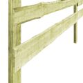 vidaXL 3-koľajnicový záhradný plot z impregnovaného borovicového dreva 510x120 cm