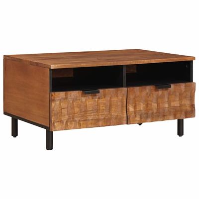 vidaXL Konferenčný stolík Hnedá 80 x 54 x 40 cm Masívne mango drevo