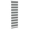 vidaXL Zebra roleta tmavošedá 45x100 cm šírka látky 40,9 cm polyester