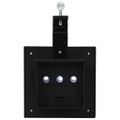 vidaXL Vonkajšie solárne svietidlá 6 ks čierne 12 cm LED štvorcové