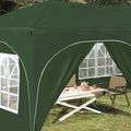 vidaXL Prístrešok na párty 575 x 288 x 245 cm Zelená Oxfordská látka