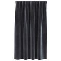 vidaXL Zatemňovacie závesy 2 ks Tmavosivá 140 x 140 cm Zamat