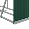 vidaXL Držiak na polená zelený 300x45x100 cm pozinkovaná oceľ