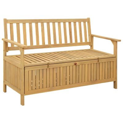 vidaXL Úložná lavička 2 -Seater 120 x 63 x 84 cm Masívna akácia