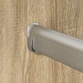 vidaXL Tyč do skrine 2 ks Strieborná 264 x 15 x 29 mm