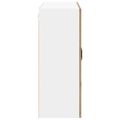 vidaXL Nástenný sklenený kabinet LUCCA Dub artisan 80 x 31 x 80 cm