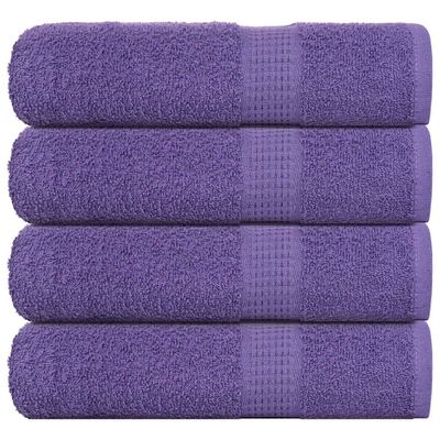 vidaXL Osušky do kúpeľne FROGN 4 ks fialové 100x150 cm 360 g/m²