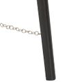 vidaXL Lampa na statíve čierna 97 cm mangovníkový masív