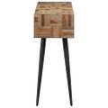 vidaXL Konzolový stolík 110x34x80 cm recyklovaný tíkový masív