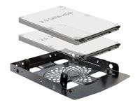 Bay adaptér pre dátový sklad - 3,5" na 2,5" - čierna