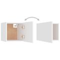 vidaXL Nočné stolíky 2 ks, biele 30,5x30x30 cm, kompozitné drevo